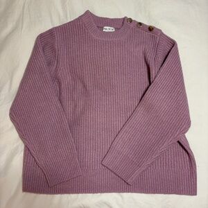 Plus size Women's Crewneck Pullover sweater, mauve - Ava & Viv 1x